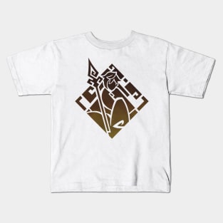 Genshin Impact Zhongli Emblem - Constellation Kids T-Shirt